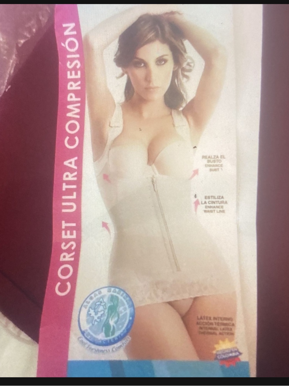 Corset Ultra Compression Shapewear Vest - Cream by (no brand)